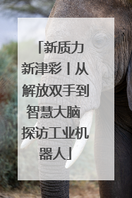 新质力 新津彩丨从解放双手到智慧大脑 探访工业机器人