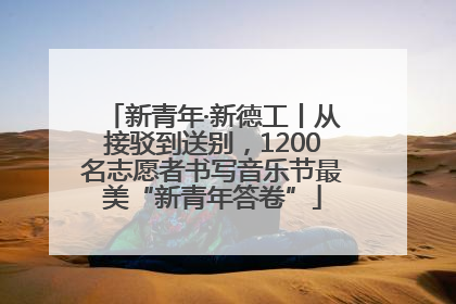 新青年·新德工丨从接驳到送别，1200名志愿者书写音乐节最美“新青年答卷”