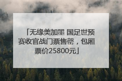 无缘美加墨 国足世预赛收官战门票售罄，包厢票价25800元