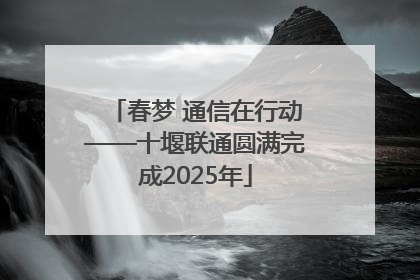 春梦 通信在行动——十堰联通圆满完成2025年