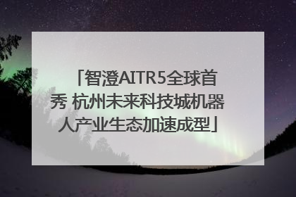 智澄AITR5全球首秀 杭州未来科技城机器人产业生态加速成型