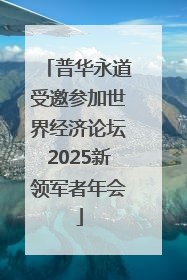 普华永道受邀参加世界经济论坛2025新领军者年会