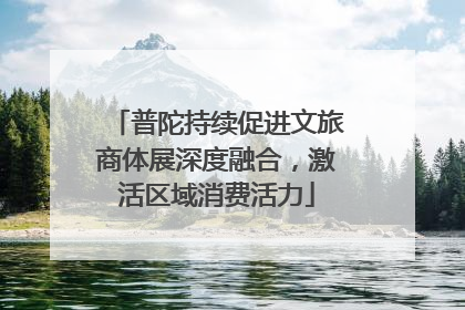 普陀持续促进文旅商体展深度融合，激活区域消费活力