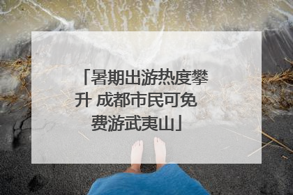 暑期出游热度攀升 成都市民可免费游武夷山