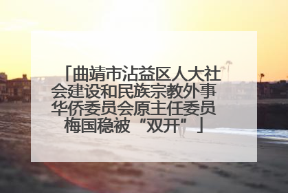 曲靖市沾益区人大社会建设和民族宗教外事华侨委员会原主任委员梅国稳被“双开”