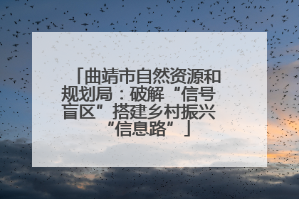曲靖市自然资源和规划局：破解“信号盲区”搭建乡村振兴“信息路”
