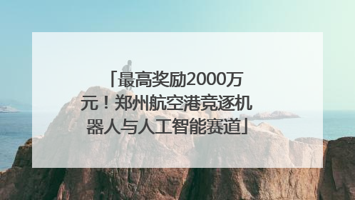 最高奖励2000万元！郑州航空港竞逐机器人与人工智能赛道