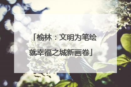 榆林：文明为笔绘就幸福之城新画卷