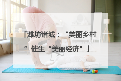 潍坊诸城：“美丽乡村”催生“美丽经济”