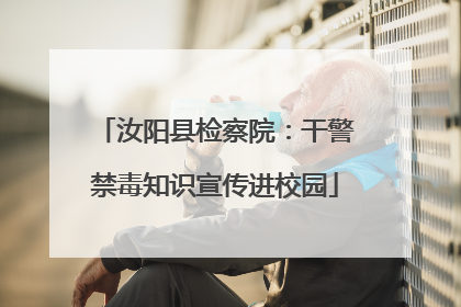 汝阳县检察院：干警禁毒知识宣传进校园