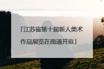 江苏省第十届新人美术作品展览在南通开幕
