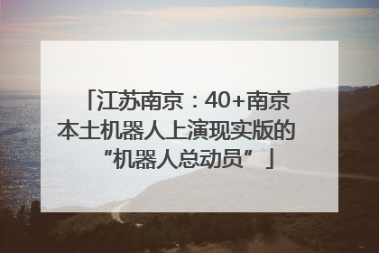 江苏南京：40+南京本土机器人上演现实版的“机器人总动员”