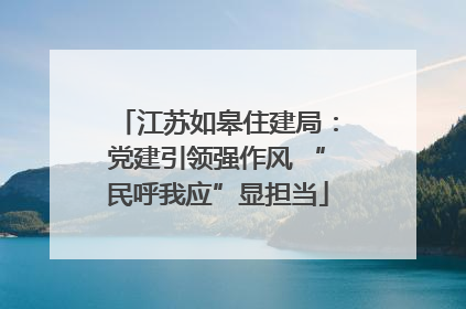 江苏如皋住建局：党建引领强作风 “民呼我应”显担当
