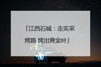 江西石城：走实采烤路 烤出黄金叶