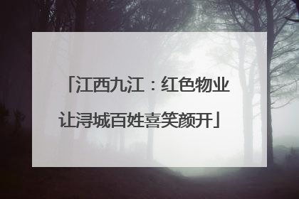 江西九江：红色物业让浔城百姓喜笑颜开