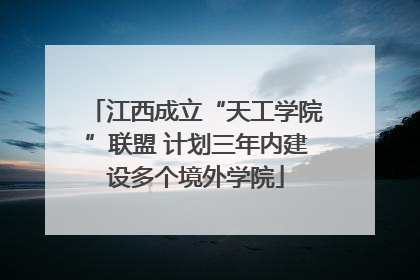 江西成立“天工学院”联盟 计划三年内建设多个境外学院