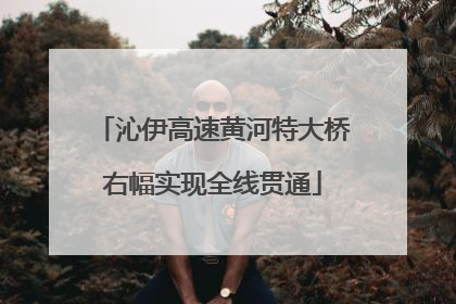 沁伊高速黄河特大桥右幅实现全线贯通