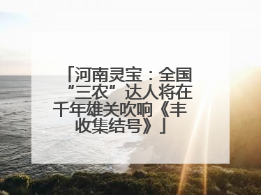 河南灵宝：全国“三农”达人将在千年雄关吹响《丰收集结号》