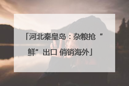 河北秦皇岛：杂粮抢“鲜”出口 俏销海外