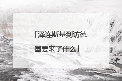 泽连斯基到访德国要来了什么