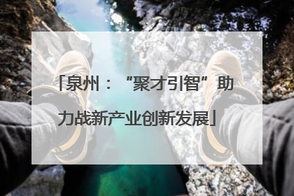 泉州：“聚才引智”助力战新产业创新发展