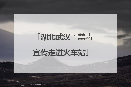 湖北武汉：禁毒宣传走进火车站