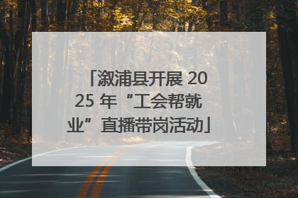 溆浦县开展 2025 年“工会帮就业”直播带岗活动