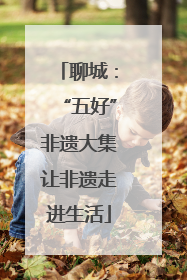 聊城：“五好”非遗大集让非遗走进生活