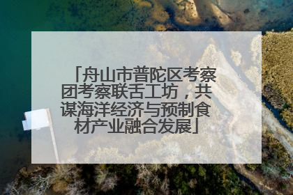 舟山市普陀区考察团考察联舌工坊，共谋海洋经济与预制食材产业融合发展