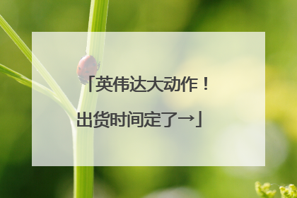 英伟达大动作！出货时间定了→