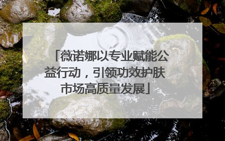 薇诺娜以专业赋能公益行动，引领功效护肤市场高质量发展