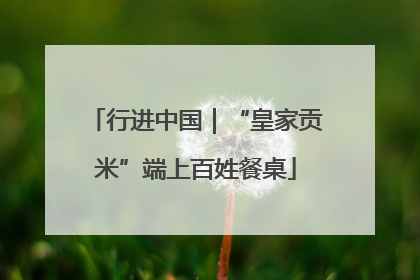 行进中国｜“皇家贡米”端上百姓餐桌