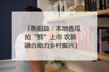 衡阳县：本地香瓜抢“鲜”上市 农旅融合助力乡村振兴