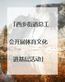 西乡街道总工会开展体育文化进基层活动