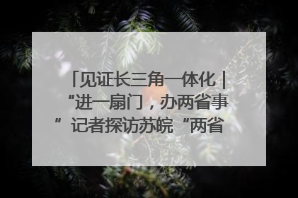 见证长三角一体化｜“进一扇门，办两省事”记者探访苏皖“两省一街”警务室