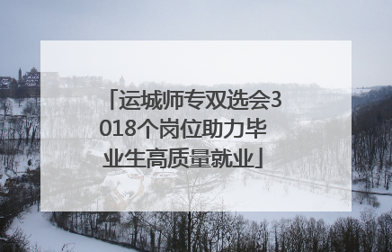 运城师专双选会3018个岗位助力毕业生高质量就业