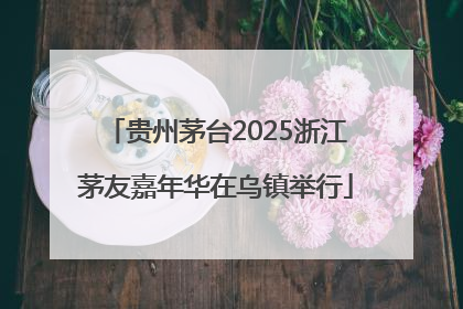 贵州茅台2025浙江茅友嘉年华在乌镇举行