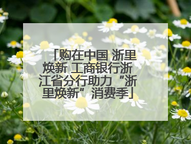 购在中国 浙里焕新 工商银行浙江省分行助力“浙里焕新”消费季