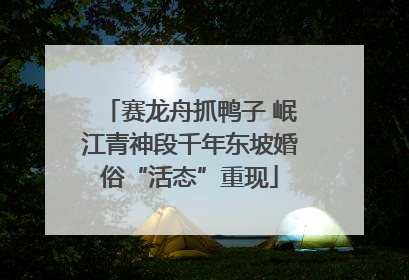 赛龙舟抓鸭子 岷江青神段千年东坡婚俗“活态”重现