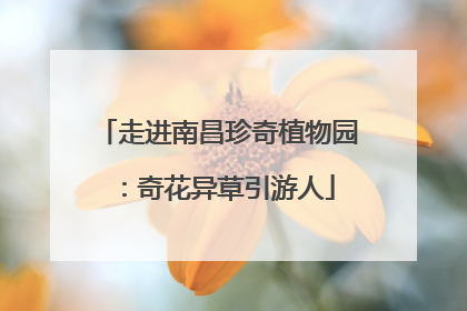 走进南昌珍奇植物园：奇花异草引游人