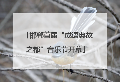 邯郸首届“成语典故之都”音乐节开幕