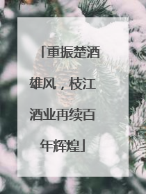 重振楚酒雄风，枝江酒业再续百年辉煌