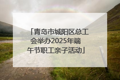 青岛市城阳区总工会举办2025年端午节职工亲子活动