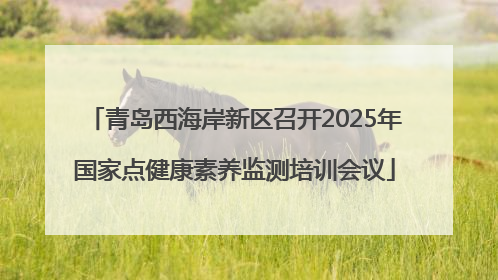 青岛西海岸新区召开2025年国家点健康素养监测培训会议