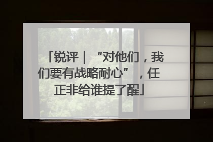 锐评｜“对他们，我们要有战略耐心”，任正非给谁提了醒