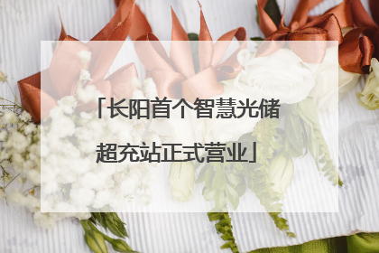 长阳首个智慧光储超充站正式营业
