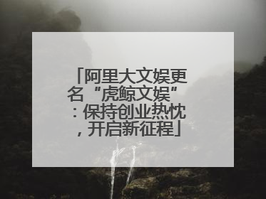 阿里大文娱更名“虎鲸文娱”：保持创业热忱，开启新征程