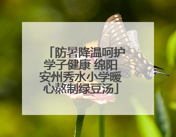 防暑降温呵护学子健康 绵阳安州秀水小学暖心熬制绿豆汤