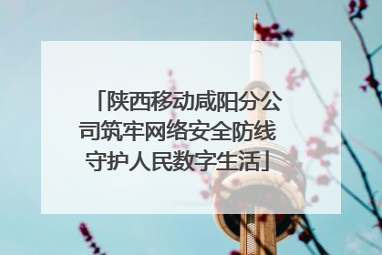陕西移动咸阳分公司筑牢网络安全防线守护人民数字生活