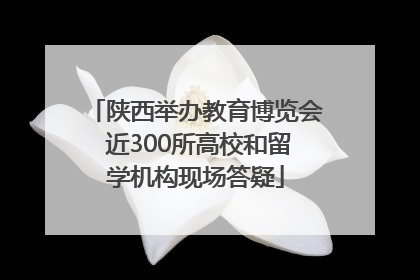 陕西举办教育博览会 近300所高校和留学机构现场答疑